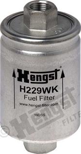 Hengst Filter H229WK - Топливный фильтр autospares.lv