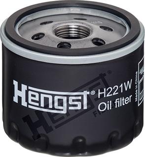 Hengst Filter H221W - Масляный фильтр autospares.lv