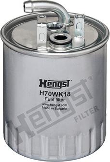 Hengst Filter H70WK18 - Топливный фильтр autospares.lv