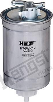 Hengst Filter H70WK12 - Топливный фильтр autospares.lv