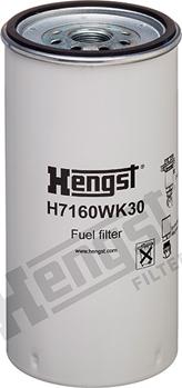 Hengst Filter H7160WK30 - Топливный фильтр autospares.lv