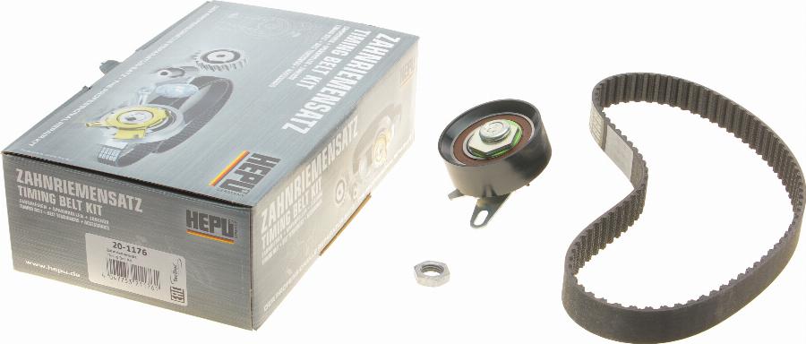 Hepu 20-1176 - Комплект зубчатого ремня ГРМ autospares.lv