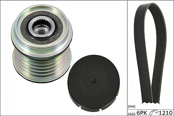 Hepu 20-1848 - Поликлиновый ременный комплект autospares.lv