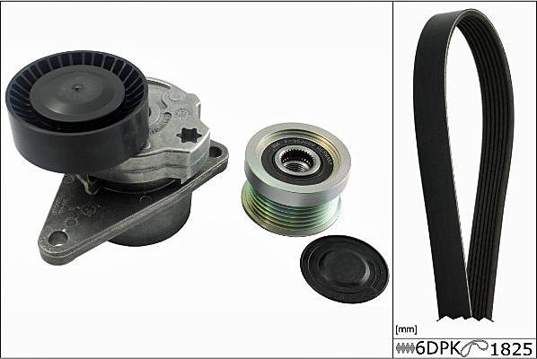 Hepu 20-1851 - Поликлиновый ременный комплект autospares.lv