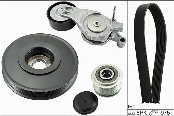 Hepu 20-1853 - Поликлиновый ременный комплект autospares.lv