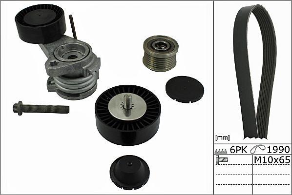 Hepu 20-1857 - Поликлиновый ременный комплект autospares.lv