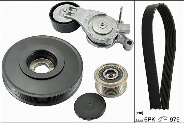 Hepu 20-1865 - Поликлиновый ременный комплект autospares.lv