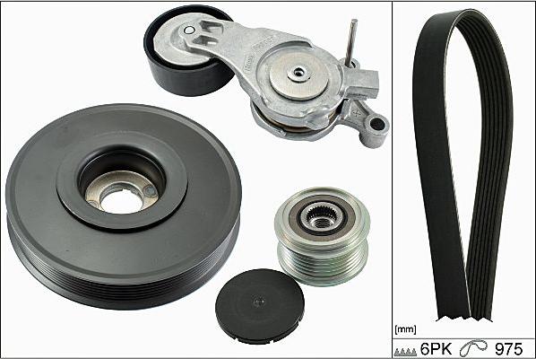 Hepu 20-1860 - Поликлиновый ременный комплект autospares.lv