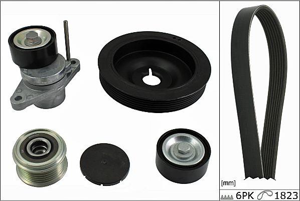 Hepu 20-1868 - Поликлиновый ременный комплект autospares.lv