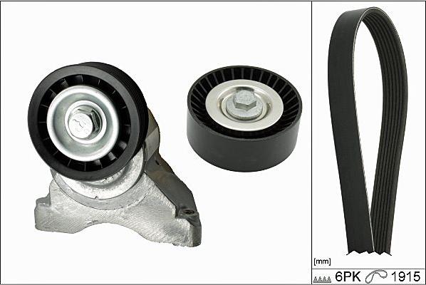 Hepu 20-1804 - Поликлиновый ременный комплект autospares.lv