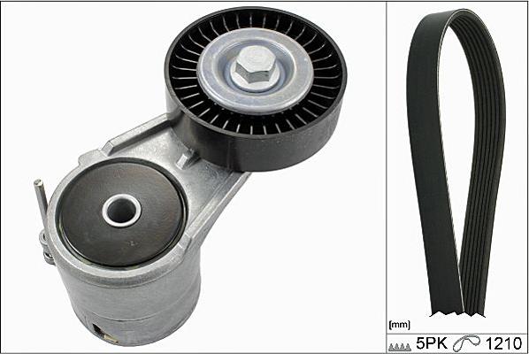 Hepu 20-1805 - Поликлиновый ременный комплект autospares.lv