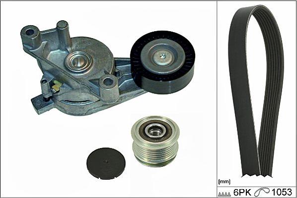 Hepu 20-1802 - Поликлиновый ременный комплект autospares.lv