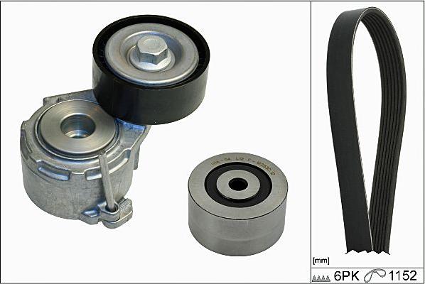 Hepu 20-1811 - Поликлиновый ременный комплект autospares.lv