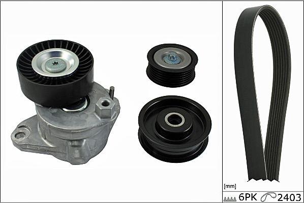 Hepu 20-1839 - Поликлиновый ременный комплект autospares.lv