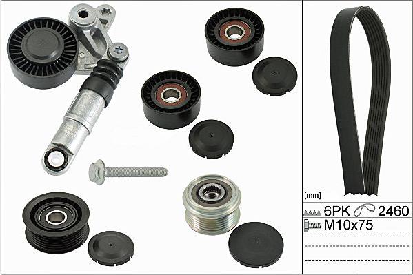 Hepu 20-1875 - Поликлиновый ременный комплект autospares.lv