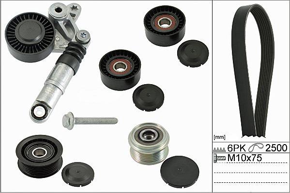 Hepu 20-1876 - Поликлиновый ременный комплект autospares.lv