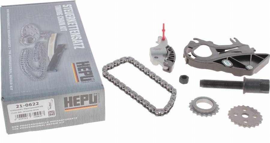 Hepu 21-0622 - Комплект цепи, привод масляного насоса autospares.lv