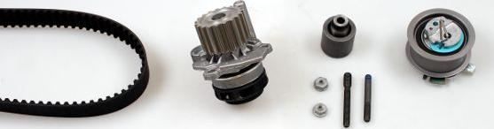 Hepu PK05510 - Водяной насос + комплект зубчатого ремня ГРМ autospares.lv