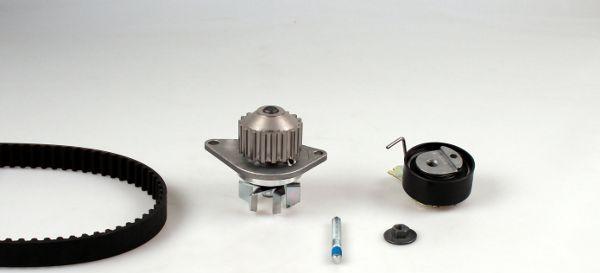 Hepu PK08460 - Водяной насос + комплект зубчатого ремня ГРМ autospares.lv