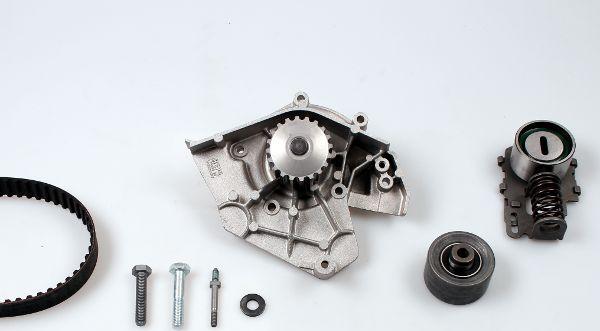 Hepu PK08430 - Водяной насос + комплект зубчатого ремня ГРМ autospares.lv