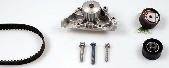 Hepu PK08570 - Водяной насос + комплект зубчатого ремня ГРМ autospares.lv