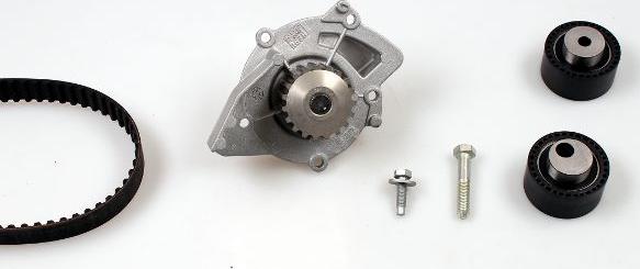 Hepu PK08014 - Водяной насос + комплект зубчатого ремня ГРМ autospares.lv