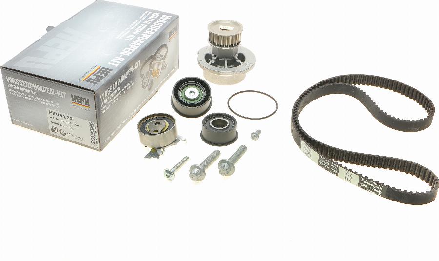 Hepu PK03172 - Водяной насос + комплект зубчатого ремня ГРМ autospares.lv