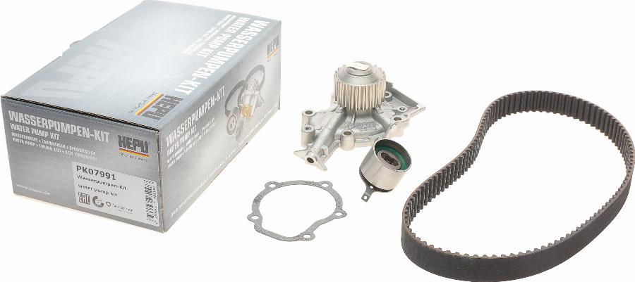 Hepu PK07991 - Водяной насос + комплект зубчатого ремня ГРМ autospares.lv