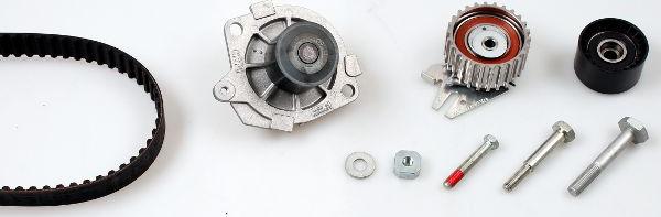 Hepu PK10554 - Водяной насос + комплект зубчатого ремня ГРМ autospares.lv