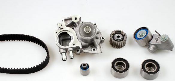 Hepu PK75090 - Водяной насос + комплект зубчатого ремня ГРМ autospares.lv