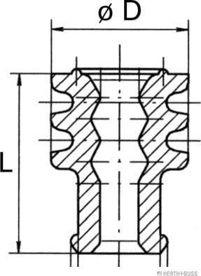 Herth+Buss Elparts 50282044 - Уплотнительная / защитная пробка autospares.lv