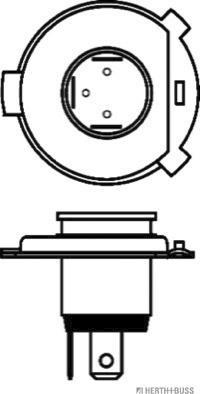 Herth+Buss Elparts 89901034 - Лампа накаливания, основная фара autospares.lv