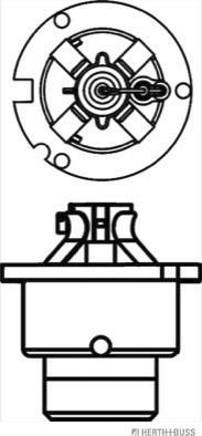 Herth+Buss Elparts 89901220 - Лампа накаливания, фара дальнего света autospares.lv