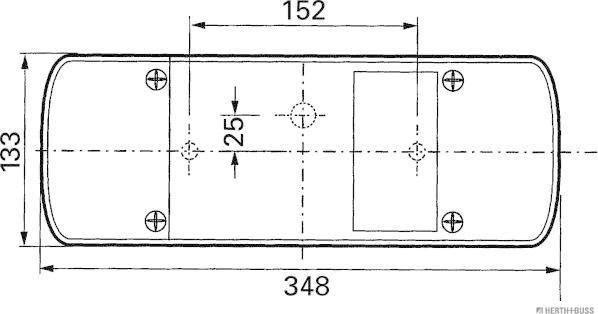 Herth+Buss Elparts 83840187 - Задний фонарь autospares.lv