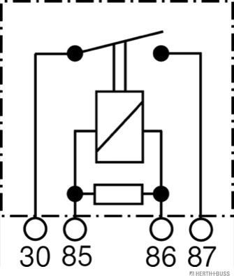 Herth+Buss Elparts 75614615 - Реле, топливный насос autospares.lv