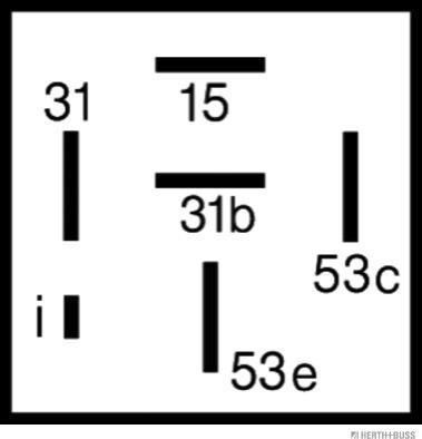 Herth+Buss Elparts 75614012 - Реле, интервал включения стеклоочистителя autospares.lv