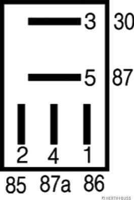 Herth+Buss Elparts 75613193 - Реле, рабочий ток autospares.lv