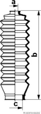 Herth+Buss Jakoparts J4104003 - Комплект пыльника, рулевое управление autospares.lv