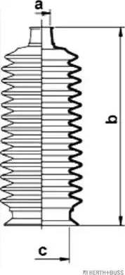 Herth+Buss Jakoparts J4102015 - Комплект пыльника, рулевое управление autospares.lv