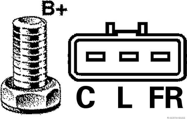 Herth+Buss Jakoparts J5110556 - Генератор autospares.lv