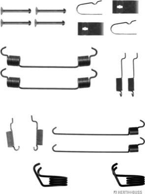 Herth+Buss Jakoparts J3563011 - Комплектующие, барабанный тормозной механизм autospares.lv