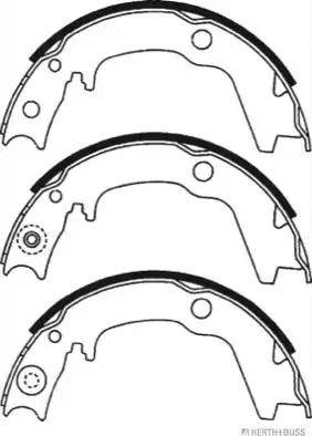 Herth+Buss Jakoparts J3505045 - Комплект тормозных колодок, барабанные autospares.lv