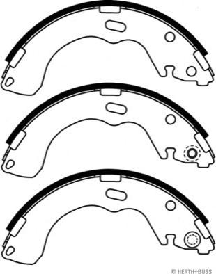 Herth+Buss Jakoparts J3503039 - Комплект тормозных колодок, барабанные autospares.lv
