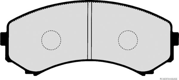 Herth+Buss Jakoparts J3605047 - Тормозные колодки, дисковые, комплект autospares.lv