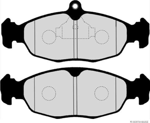 Herth+Buss Jakoparts J3600908 - Тормозные колодки, дисковые, комплект autospares.lv