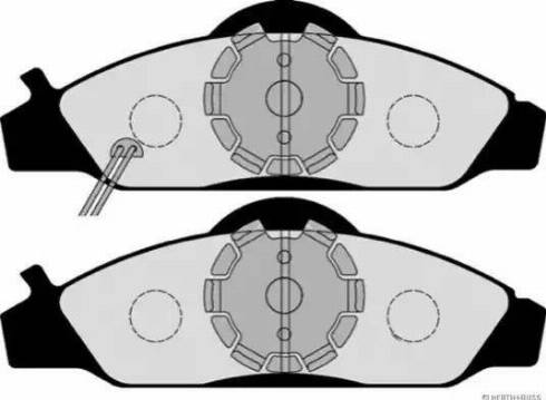 Herth+Buss Jakoparts J3600400 - Тормозные колодки, дисковые, комплект autospares.lv