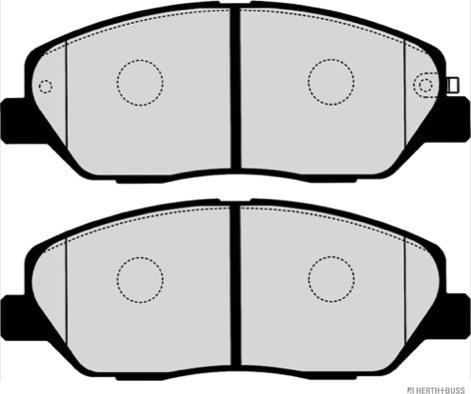 Herth+Buss Jakoparts J3600549 - Тормозные колодки, дисковые, комплект autospares.lv