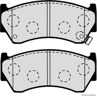 Herth+Buss Jakoparts J3601062 - Тормозные колодки, дисковые, комплект autospares.lv