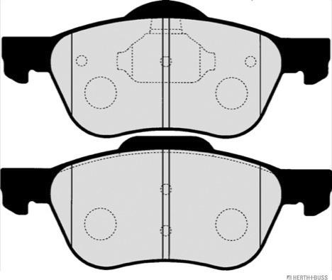 Herth+Buss Jakoparts J3601082 - Тормозные колодки, дисковые, комплект autospares.lv