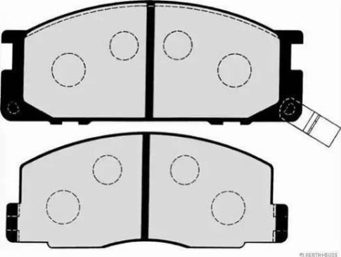 Herth+Buss Jakoparts J3602059 - Тормозные колодки, дисковые, комплект autospares.lv